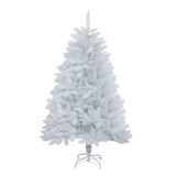 120cm 白色仿真組合式聖誕樹 | 連燈泡及白絨雪裙 |包快遞送上門