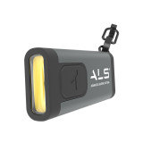 ALS GFL061R 迷你充電式便攜電筒 - 灰黑 | 60流明 |  鑰匙扣燈 | 僅重16g