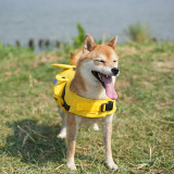 KLEYOU 反光印花寵物狗浮力救生衣 | 狗狗游泳訓練助浮衣 - XL碼