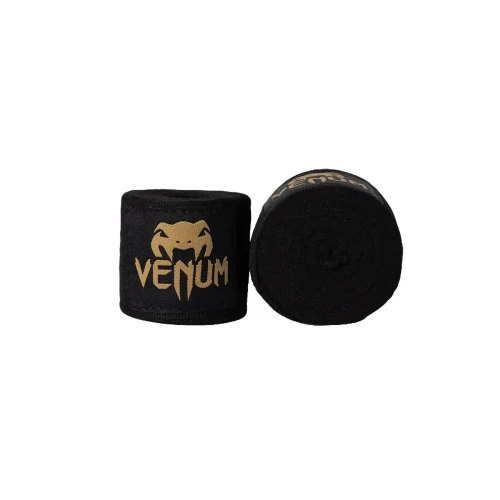VENUM 純棉拳擊紮手帶 4.5米款 Hand Wraps - 黑金