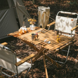 Naturehike 橡木收納方形餐桌 (CNH22JU005) | 捲摺收納 | 室內外可用