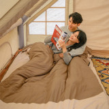 Naturehike 雙人帶枕加厚棉睡袋 (NH21MSD02) (不含睡墊) | 舒適溫度> 6°C | 底下可配睡墊使用 | 連帽設計防風保暖