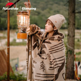 Naturehike 2x1.5m多功能阻燃披毯 (CNH22JU017) - 露營印花 | 地毯/披肩/被舖多用途 | 可作雙人披肩