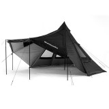 Blackdog 塗銀款金字塔帳篷 (BD-ZP010) | 適合6人使用 | 大前廳設計