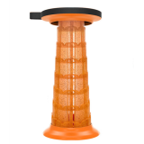 戶外便攜伸縮摺疊椅 - 橙色 | 排隊神器 | 伸縮調節 | 一秒收合 | 旋轉鎖定 | 防滑耐磨 | 承重強悍