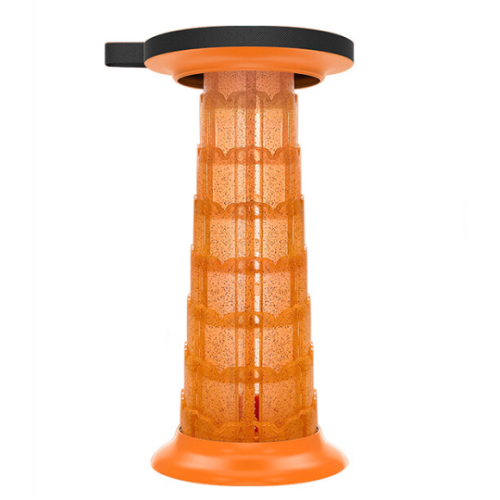 戶外便攜伸縮摺疊椅 - 橙色 | 排隊神器 | 伸縮調節 | 一秒收合 | 旋轉鎖定 | 防滑耐磨 | 承重強悍