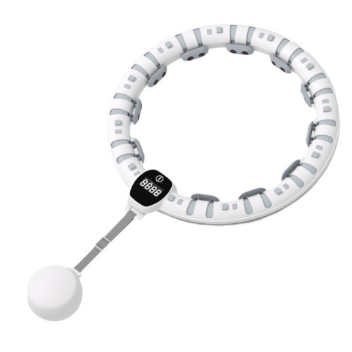 可拆不掉落呼拉圈 | 健身燃脂 | 智慧計數 | 360°環繞按摩 | 可調大小 | 不卡殼順滑軌道