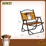 WOODY 戶外露營系列 - 木紋靠背摺椅 | 迪士尼正版授權 | 背部可收納