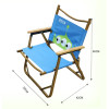 三眼仔 戶外露營系列 - 木紋靠背摺椅 | 迪士尼正版授權 | 背部可收納