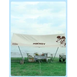 MICKEY 戶外露營系列 - 4-7人方形防水遮陽天幕 | 迪士尼正版授權 | 4x3米天幕