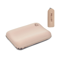 PELLIOT  3D靜音海綿充氣枕 - 卡其色 | 高彈力海棉 | 快速充放氣 (16105304)
