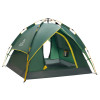 PELLIOT 3-4人家庭式自動帳篷 - 升級款綠色 | 上/下壓速開速關 | 4面通風設計