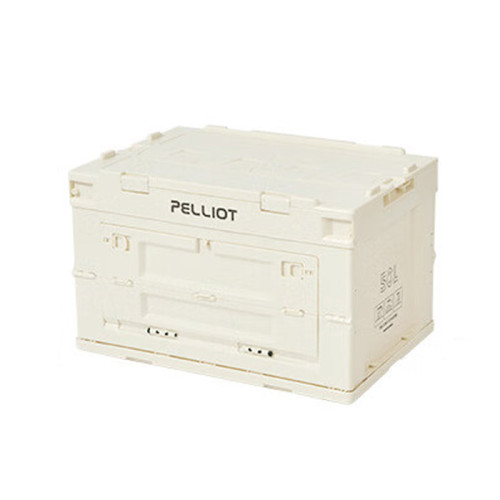 PELLIOT 50L PP折疊收納箱 - 白色 | 兩側開門取物