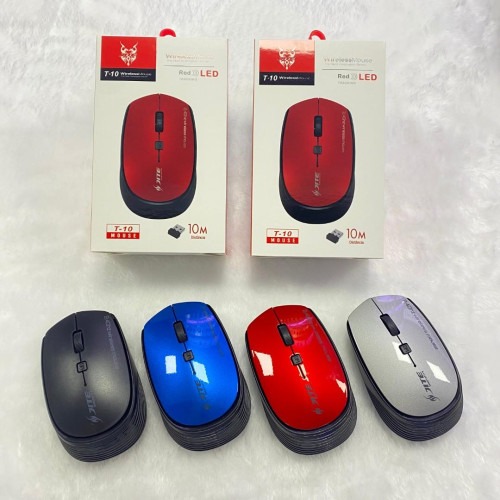 JITE T10 USB 2.4GhZ 無線滑鼠 - 紅色 | 無線遊戲光電鼠標 800/1200/1600DPI可調