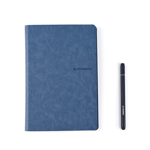ELFINBOOK TS A5智能紙本筆記本 - 藍色 | 紙本書寫後可擦除 | 配合app掃描保存 | 自動歸檔保存