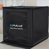 PULUZ PU5040 40cm摺疊LED燈攝影棚 | 5500K白光可調 | 附6色背景板
