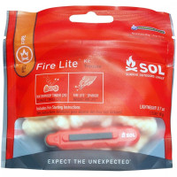 SOL Fire Lite Kit 野外防水生火套裝 | 打火器+20條防水引火棉 | 3分鐘持續燃燒