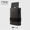 NIID Slide II Mini RFID防盜純素皮夾銀包 - 黑色 | RFID/NFC防盜 | 側邊卡片彈出