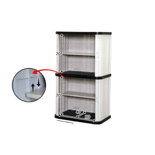 日本IRIS 愛麗思防水戶外陽台收納儲物櫃 | 室外庭院防雨工具收納置物櫃 - ML1600V