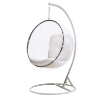 懸掛式透明玻璃球鞦韆吊籃椅 - 吊桿款 | 泡泡椅 | 加厚穩固亞加力