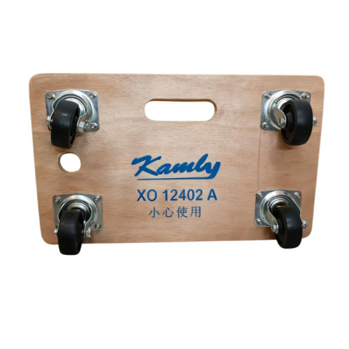 Kamly XO12402A 74*48CM 木平板車 | 配4個PU黑膠轆