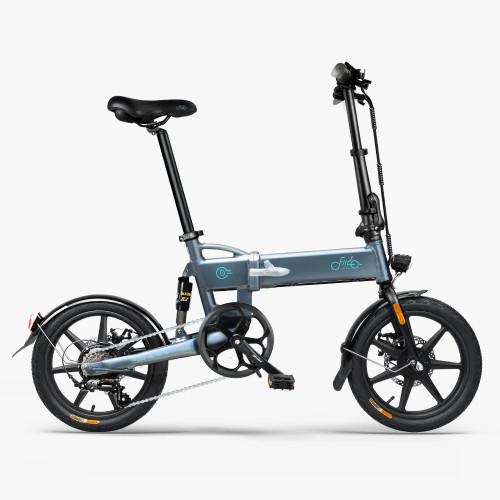 Fiido D2S 16吋可摺疊電動助力單車 - 灰色 | 電動單車|入門級款式 | 後輪避震 | 隱藏式電池 | 人力/助力/純電