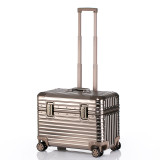 21寸拉桿鋁框鎂合金行李箱 - 香檳金 | 化妝箱 | 攝影箱 | TSA密碼鎖