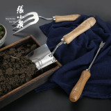 張小泉 春悅園藝工具三件套裝 | 小鏟子/鬆土叉/園藝鏟 | 不銹鋼材質 | 花園盆栽種植