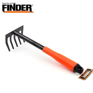 Finder 家用園藝工具 - 五齒鋤 | PVC手柄 | A3鋼材+黑色噴漆