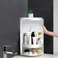 90°轉角雙層旋轉置物架 | 可懸掛可座枱 | 隱藏式360°旋轉設計