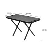 Shinetrip 便攜不銹鋼折疊桌 | 2側可掛物 | 平板摺疊收納