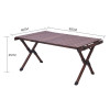 Shinetrip 黑胡桃櫸木蛋捲桌 - M | 三角穩固支撐 | 捲摺收納