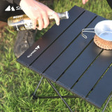 Shinetrip 快速簡易折疊露營桌 - 黑色S  | 加厚鋁合金支架
