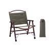 Shinetrip 胡桃木休閒摺疊椅 - 綠色 | 120KG承重 | 簡易對摺收納