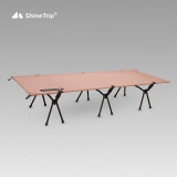 Shinetrip 鋁合金便攜折疊行軍床 - 沙色 | 2種高度調節 | 150KG承重