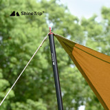 Shinetrip 2.86米加粗四節鋁合金伸縮天幕桿 - 黑色
