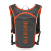 INOXTO 5L越野跑輕量彈力布反光背包 -  灰橙 | 馬拉松長跑背包 | 設軟水壺口袋及水袋倉 | 僅250g