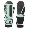Gsou Snow 內置護腕包指滑雪手套 - 黃綠S碼 | 手護腕可拆設計 | 拉鏈雪卡收納袋