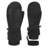Gsou Snow 內置護腕包指滑雪手套 - 黑色L碼 | 手護腕可拆設計 | 拉鏈雪卡收納袋