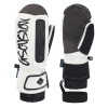 Gsou Snow 內置護腕包指滑雪手套 - 白色L碼 | 手護腕可拆設計 | 拉鏈雪卡收納袋