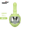 THENICE KF3 兒童全罩式防霧浮潛面罩 - 河馬綠色