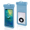 7寸漂流透明手機防水袋 - 藍色