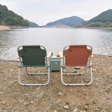 Naturehike 便攜木柄鋁管方形摺疊椅 (CNH22JU030) - 棕色 | 120KG承重 | 一體式摺疊