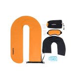 Naturehike 多功能U型充氣枕 - 橙色 (NH20ZT004) | 附懶人手機支架 | 無需用泵充氣