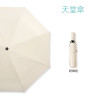 天堂傘全自動折疊便攜黑膠防曬太陽傘 (30730E) - 奶白色