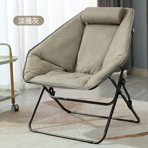 Sunln 家居折疊記憶棉休閒椅 - 灰色 | 免洗科技布面 | 舒適頭枕扶手 | 半包裹貼合設計