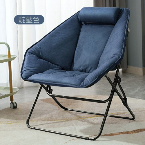 Sunln 家居折疊記憶棉休閒椅 - 藍色 | 免洗科技布面 | 舒適頭枕扶手 | 半包裹貼合設計