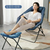Sunln 家居折疊記憶棉休閒椅 - 藍色 (附腳凳) | 免洗科技布面 | 舒適頭枕扶手 | 半包裹貼合設計
