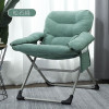 Sunln 家居折疊皮絨懶人沙發椅 - 綠色 | 貼合脊椎更舒適 | 扶手邊可收納 | 三檔角度調節綠