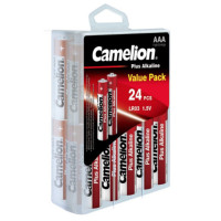 Camelion 24粒 AAA Plus 高容量鹼性電池 | 附收納盒